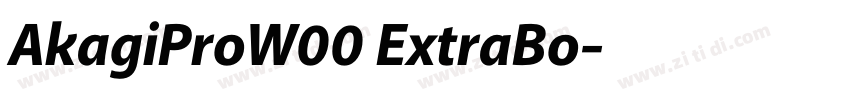 AkagiProW00 ExtraBo字体转换 AkagiProW00 ExtraBo字体转换